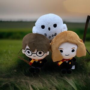 Harry Potter Warner Brothers 3pc Collection EUC Hermione, Harry, Headwig 10”